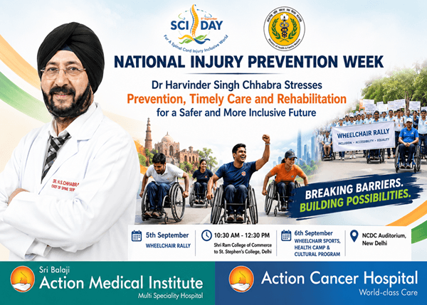 National Injury Prevention Week: Dr Harvinder Singh Chhabra Stresses Prevention, Timely Care and Rehabilitation