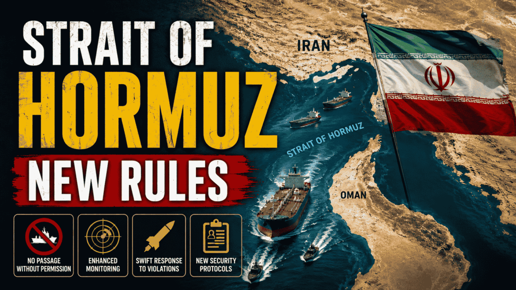 Strait of Hormuz New Rules : स्ट्रेट ऑफ होर्मुज में ईरान का नया नियम, अब सिर्फ तयशुदा जहाजों को मिलेगी एंट्री