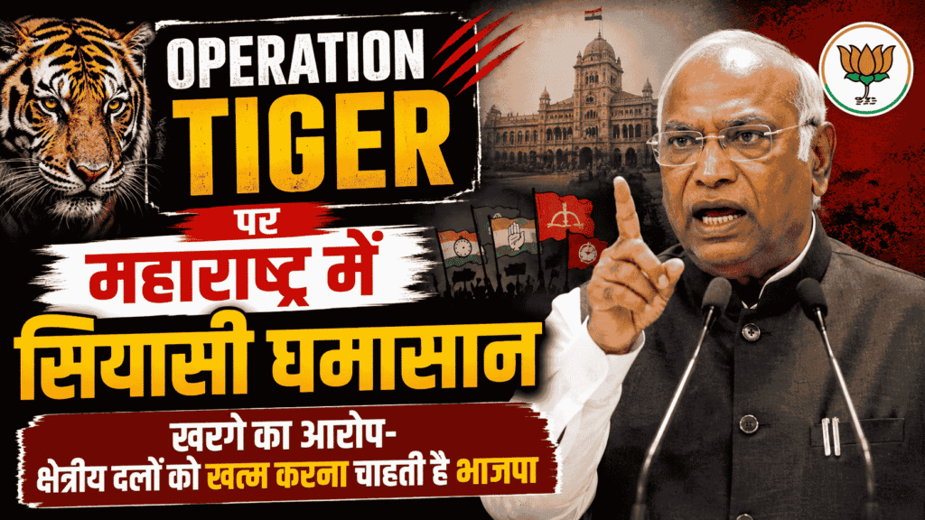 Operation Tiger पर महाराष्ट्र में सियासी घमासान, खरगे का आरोप- क्षेत्रीय दलों को खत्म करना चाहती है भाजपा